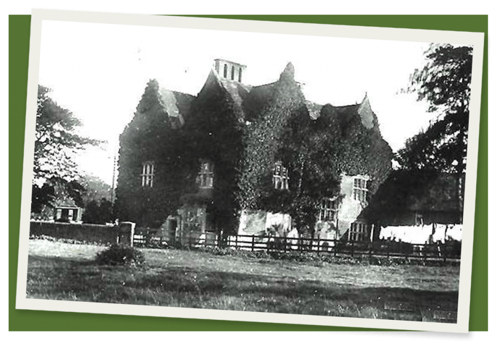 An ivy-covered Red Hall in 1905 is among the old photographs of Bourne